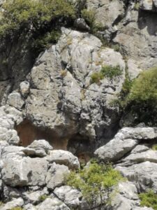 A zoomed in view of the Ojo del Moro