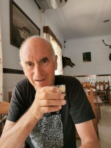 At lunch on the way to Mairena del Alcor near Seville