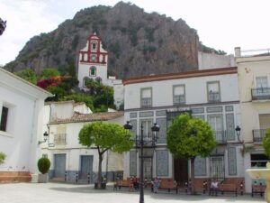 Ermita de San Antonio, or San Antonio Shrine and a Mosaic decorated house in La Plaza Ubrique