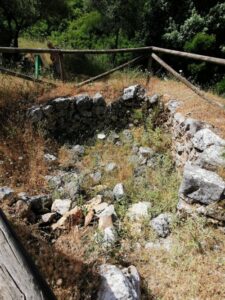 Looking into the remains of the Las Caleras
