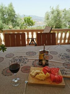 Lunch on the veranda at El Tajo
