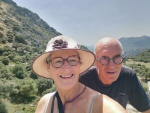 Manfred and Teresa at the Mirador Cintillo y Agua Nueva between Benaocaz and Villaluenga del Rosario