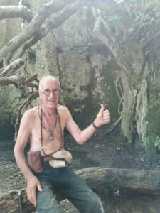 Manfred inside El Molino del Susto