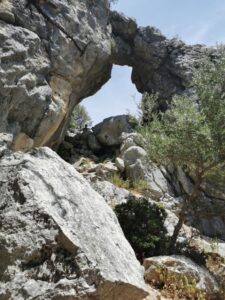 Manfred inside the Ojo del Moro - Eye of the Moor