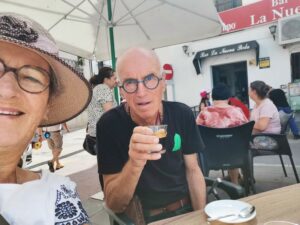 Mid morning coffee with the locals at a cafe in Ubrique