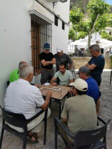Some local men from Grazalema playing dominos