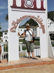 Teresa in a photo space near the Convent of Capachino's, Ubrique