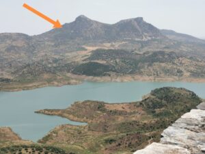 The area on the side of Tajo Aljarín where our accommodation El Tajo is situated