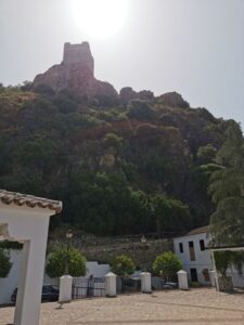 The castle on the hill as seen from Mirador de la Alameda de Lepanto Zahara de la Sierra