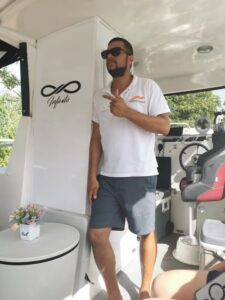 Jose, our boat captain on the river boat cruise