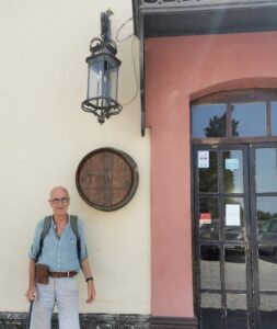 Manfred outside Taberna El Tabanco, Carmona