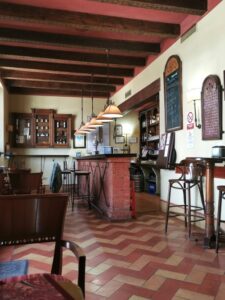 The bar and restaurant at Taberna El Tabanco, Hotel Alcázar De La Reina, Carmona