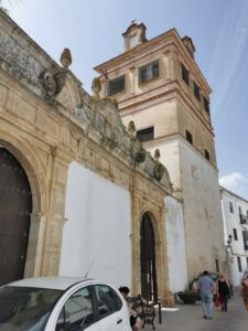 The main entrance door of the Convent of St Clara
