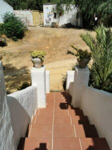 The stairs down from our little home at La Cansina