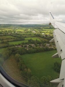 About to land at Kerry Airport, Ireland