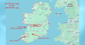 Ireland first 2 days 2025 map