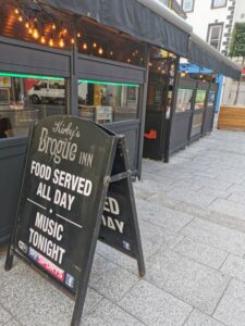 Kirby's Brogue Pub, Tralee, note the boot on the door