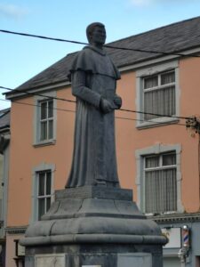 The Dominican Friar Statue, near the Dominican Church Tralee celebrating their presence in the area since 1243