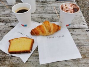 Yum - breakfast at Rocket House