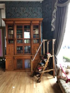 A view of some library pieces in Kylemore Abbey