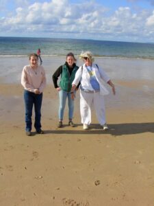 Holding on in the wind at Dugort, Achill Island