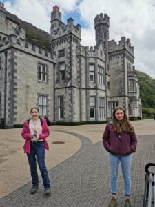 Matilda and Francesca at Kylemore Abbey