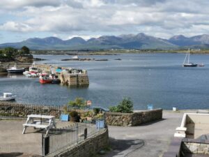 Roundstone and the ocean and hills