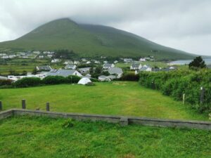 Slievemore Mountain swathed in mist, Dugort, Achill Island