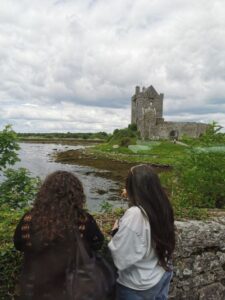 Some ladies enjoying the view at Dunguaire Castle