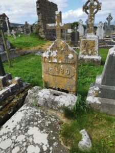 The cemetery with 150 year old graves also inside the church