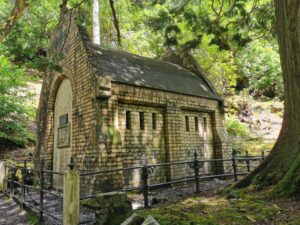 The mausoleum where the remains of Margaret and Henry Mitchell are interred at Kylemore Abbey