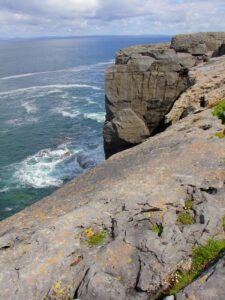 The sheer cliffs of The Burren