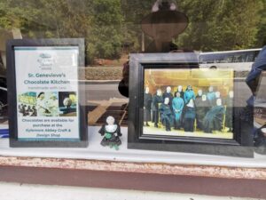 The window in the chocolate making room at Kylemore Abbey