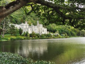 Through the trees to Kylemore Abbey