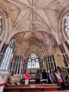 Towards the alter in the church at Kylemore Abbey