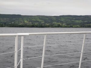 Along the edge of Lough Derg and where the campervan park at Piper's Inn is