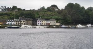 Houses and boats on the Shannon Riverside at Killaloe
