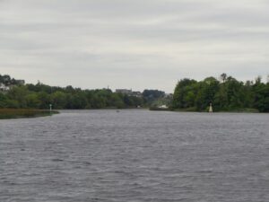 Looking back at the River Shannon from the entrance to Lough Derg