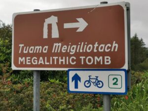 Signboard to the Megalithic Tomb, Achill Island