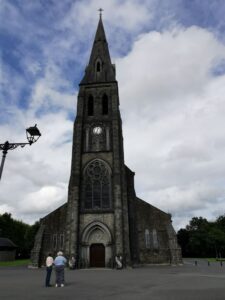 The front of the Cathedral of the Annunciation of the Blessed Virgin Mary and St Nathy Ballagharreen