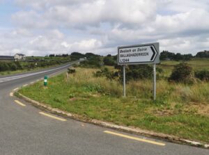The road sign to the town where Teresa's Ancestors lived before coming to NZ
