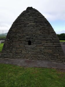 A view through the back window of the Gallarus Oratory