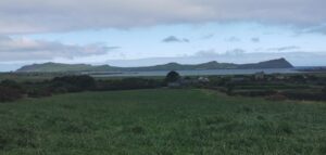 From Gallarus Oratory across Smerwich Harbour and Wine Strand to the promontory beyond