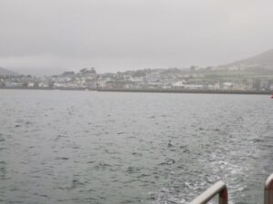 Leaving Dingle behind on our Dingle Bay boat tour