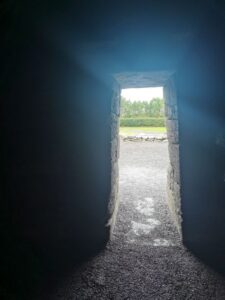 Light play as seen from inside the door of Gallarus Oratory
