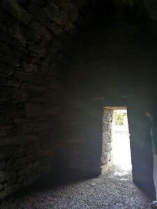 Note the thickness of the doorway entrance