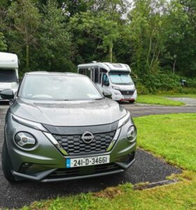 Our Hire car and the CaraMotorhomes campervan in Killarney