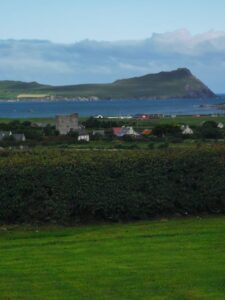 The view towards Gallarus Castle and Smerwick Harbour