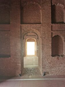 A view inside the red brick Ramgarhia Bunga