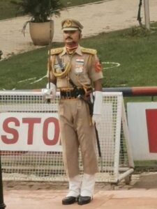 Border Soldier on parade